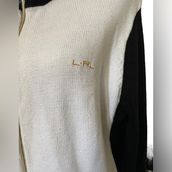 Authentic Lauren Ralph Lauren Black Label Knitted Full Zip Cardigan Sweater - Picture 6 of 10